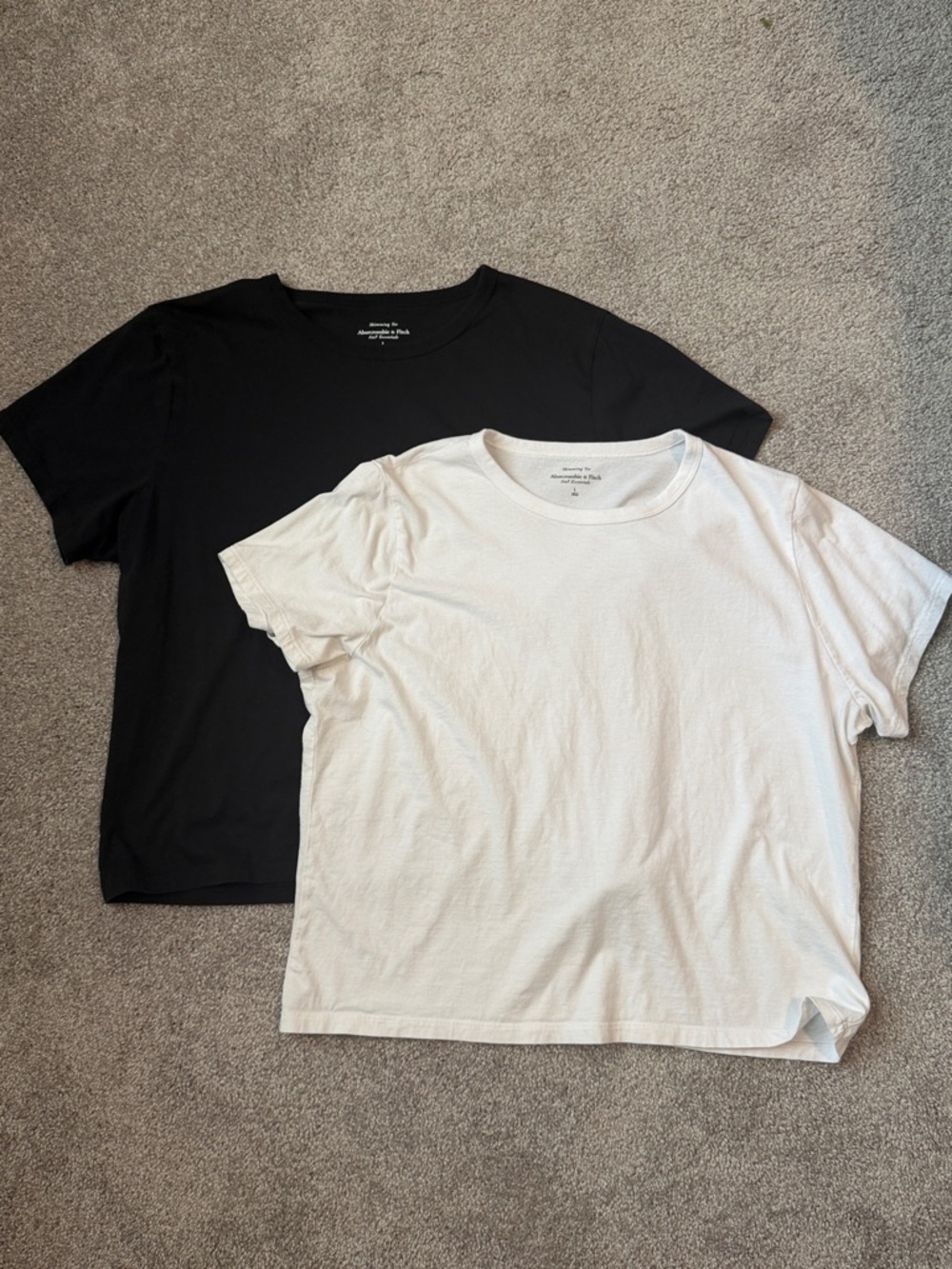 Set of 2 - Abercrombie & Fitch skimming tee sz L